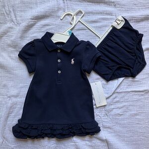 6 month Baby girl Ralph Lauren dress with bloomer
